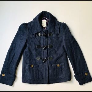 Tulle Dark Navy Pea Coat
